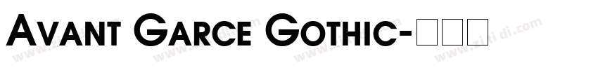 Avant Garce Gothic字体转换